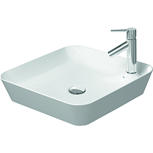 Duravit Cape Cod Aufsatzwaschtisch 23404626001 weiß/weiß seidenmatt wondergliss, 46x46cm