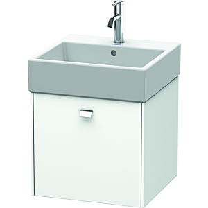 Duravit Brioso Waschtischunterbau BR405201018 484x459mm, Weiß Matt, 1 Auszug, Griff Chrom