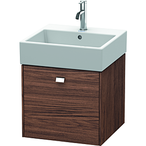 Duravit Brioso Waschtischunterbau BR4052021021 484x459mm, Nussbaum Dunkel/Chrom, 1 Auszug