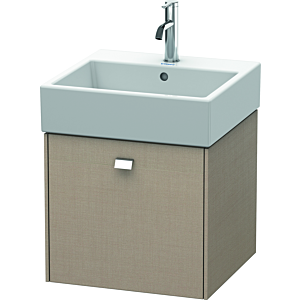 Duravit Brioso Waschtischunterbau BR405201075 484x459mm, Leinen, 1 Auszug, Griff Chrom