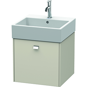Duravit Brioso Waschtischunterbau BR405201091 484x459mm, Taupe, 1 Auszug, Griff Chrom