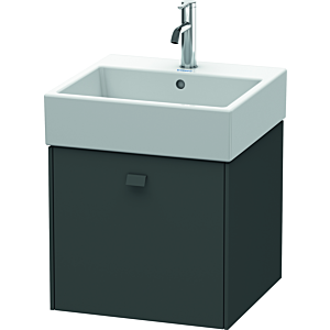 Duravit Brioso Waschtischunterbau BR405204949 484x459mm, Graphit Matt, 1 Auszug