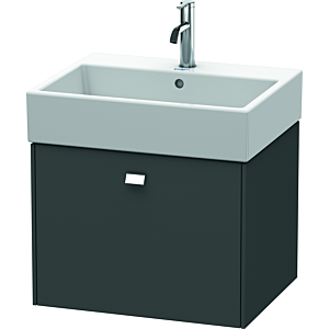 Duravit Brioso BR405301049 584x459mm, Graphite Mat , coulissant 2000 , poignée chromée