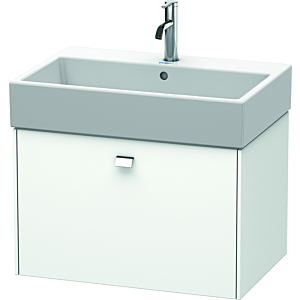 Duravit Brioso vanity unit BR405401018 684x459mm, white matt, 1 drawer, chrome handle