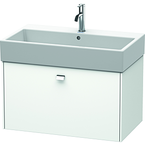 Duravit Brioso vanity unit BR405501018 784x459mm, white matt, 1 drawer, chrome handle