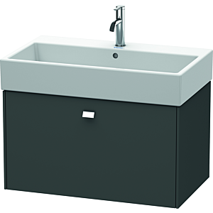 Duravit Brioso BR405501049 784x459mm, Graphite Mat , coulissant 2000 , poignée chromée