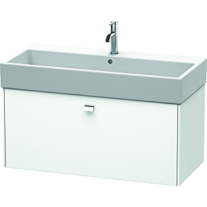 Duravit Brioso Waschtischunterschrank BR405601018 984x459mm, Weiß Matt, 1 Auszug, Griff Chrom