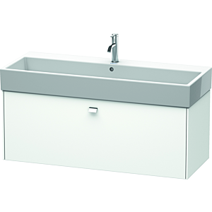 Duravit Brioso Duravit Brioso BR405701018 1184x459mm, White Matt , 2000 pull-out, chrome handle
