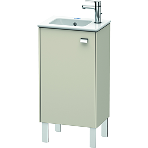 Duravit Brioso Waschtischunterbau BR4400L1091 420x683mm, Taupe, Tür links, Griff Chrom