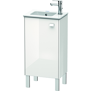 Duravit Brioso Waschtischunterbau BR4400L2222 420x683mm, Weiß Hochglanz, Tür links