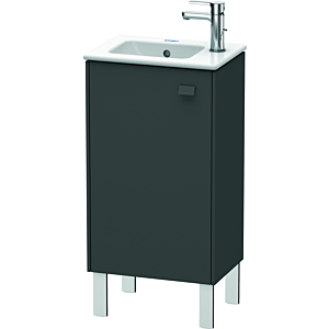 Duravit Brioso Waschtischunterbau BR4400L4949 420x683mm, Graphit Matt, Tür links