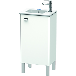 Duravit Brioso Waschtischunterbau BR4400R1018 420x683mm, Weiß Matt, Tür rechts, Griff Chrom