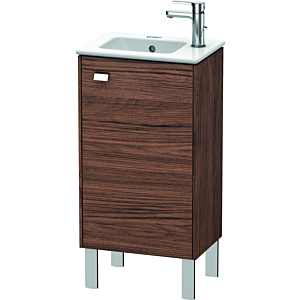 Duravit Brioso Waschtischunterbau BR4400R1021 420x683x289mm, Nussbaum Dunkel/Chrom, Tür rechts