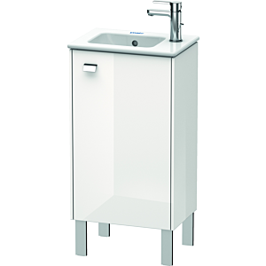 Duravit Brioso Waschtischunterbau BR4400R1022 420x683mm, Weiß Hochgl., Tür rechts, Griff Chrom