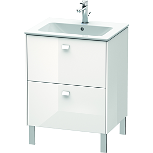 Duravit Brioso Waschtischunterbau BR440102222 620x479mm, Weiß Hochglanz, 2 Auszüge