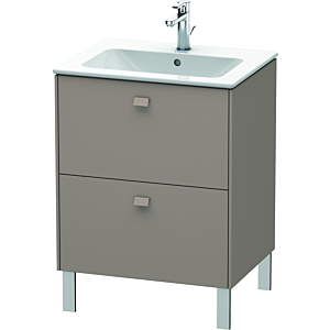Duravit Brioso Waschtischunterbau BR440104343 620x479mm, Basalt Matt, 2 Auszüge