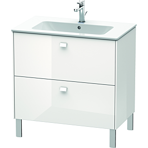 Duravit Brioso meuble sous-vasque BR440202222 820x479mm, blanc brillant, 2 compartiments coulissants