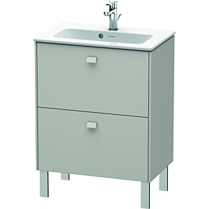 Duravit Brioso Waschtischunterbau BR440600707 620x389mm, Betongrau Matt, 2 Auszüge