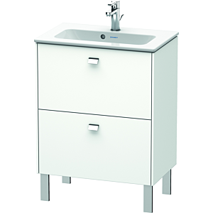 Duravit Brioso Waschtischunterbau BR440601018 620x389mm, Weiß Matt, 2 Auszüge, Griff Chrom