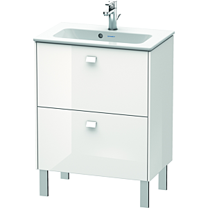 Duravit Brioso Waschtischunterbau BR440602222 620x389mm, Weiß Hochglanz, 2 Auszüge