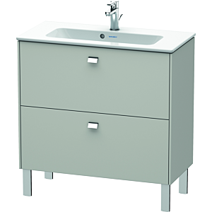 Duravit Brioso BR440701007 820x389mm, Gris Béton Mat , 2 Gris Béton Mat , poignée chromée