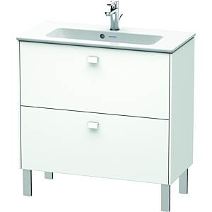 Duravit Brioso Waschtischunterschrank BR440701818 820x389mm, Weiß Matt, 2 Auszüge