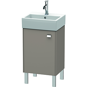 Duravit Brioso Waschtischunterbau BR4430L1043 434x339mm, Basalt Matt, Tür links, Griff Chrom