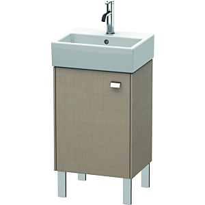 Duravit Brioso Waschtischunterbau BR4430L1075 434x339mm, Leinen, Tür links, Griff Chrom