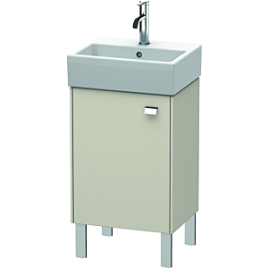 Duravit Brioso Waschtischunterbau BR4430L1091 434x339mm, Taupe, Tür links, Griff Chrom