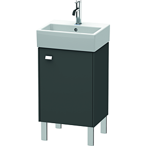 Duravit Brioso BR4430R1049 434x339mm, Graphite Mat , porte droite, poignée chrome