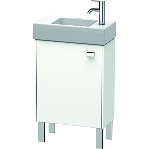 Duravit Brioso Waschtischunterbau BR4431L1018 434x239mm, Weiß Matt, Tür links, Griff Chrom