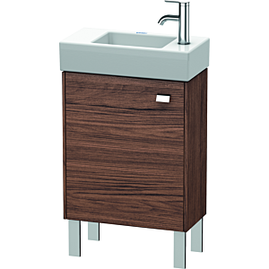 Duravit Brioso Waschtischunterbau BR4431L1021 434x239mm, Nussbaum Dunkel/Chrom, Tür links
