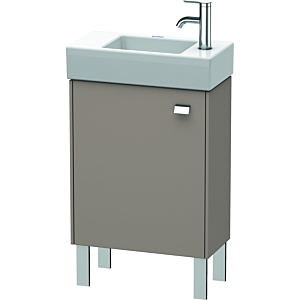 Duravit Brioso Waschtischunterbau BR4431L1043 434x239mm, Basalt Matt, Tür links, Griff Chrom