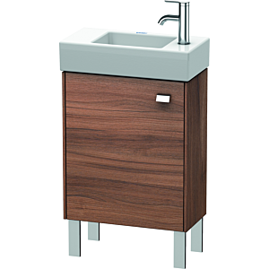 Duravit Brioso Waschtischunterbau BR4431L1079 434x239mm, Nussbaum Natur/Chrom, Tür links