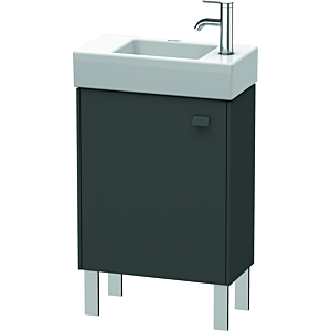 Duravit Brioso Waschtischunterbau BR4431L4949 434x239mm, Graphit Matt, Tür links