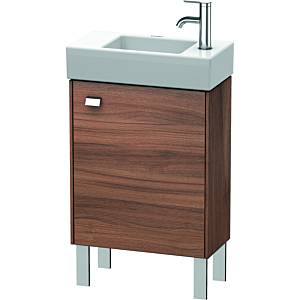 Duravit Brioso Waschtischunterbau BR4431R1079 434x239mm, Nussbaum Natur/Chrom, Tür rechts