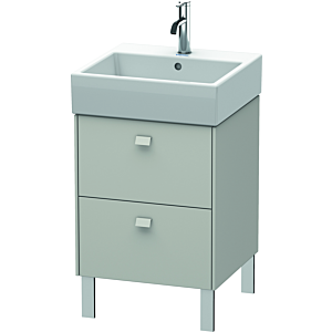 Duravit Brioso Waschtischunterbau BR443200707 484x459mm, Betongrau Matt, 2 Auszüge