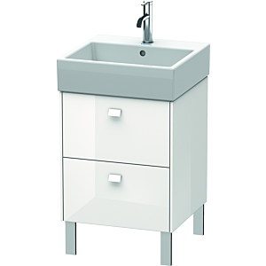 Duravit Brioso Waschtischunterbau BR443202222 484x459mm, Weiß Hochglanz, 2 Auszüge