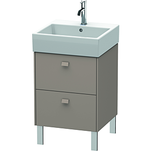 Duravit Brioso Waschtischunterbau BR443204343 484x459mm, Basalt Matt, 2 Auszüge