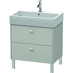 Duravit Brioso Waschtischunterbau BR443400707 684x459mm, Betongrau Matt, 2 Auszüge