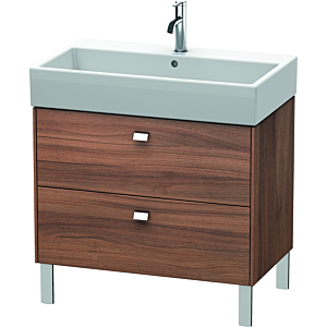 Duravit Brioso Waschtischunterbau BR443501079 784x459mm, Nussbaum Natur/Chrom, 2 Auszüge