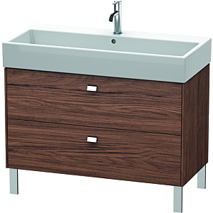 Duravit Brioso Duravit Brioso BR443601021 984x459mm, Walnut Dark / chrome, 2 pull-outs