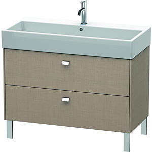 Duravit Brioso Duravit BR443601075 984x459mm, Lin , 2 tiroirs, poignée chromée