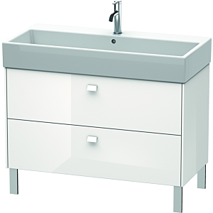 Duravit Brioso Waschtischunterschrank BR443602222 984x459mm, Weiß Hochglanz, 2 Auszüge