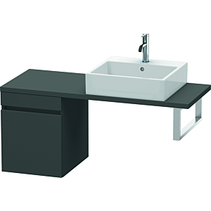 Duravit DuraStyle vasque match0 DS532104949 40 x 47,8 cm, graphite mat, pour console, coulissant 2000