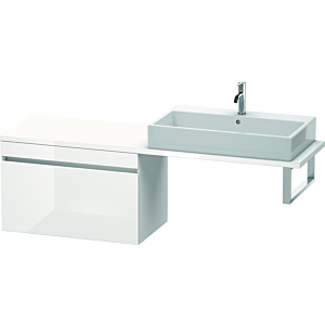 Duravit DuraStyle vasque match0 DS532402118 80 x 47,8 cm, blanc foncé / match2 mat, pour console, coulissant 2000