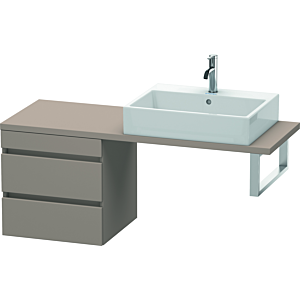 Duravit DuraStyle vanity unit DS532704343 50 x 47.8 cm, basalt matt, for console, 2 drawers