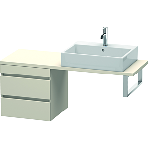 Duravit DuraStyle vasque DS532709191 50 x 47,8 cm, taupe, pour console, 2 tiroirs