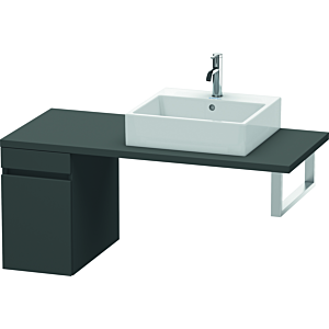 Duravit DuraStyle vasque match0 DS533004949 30 x 54,8 cm, graphite mat, pour console, coulissant 2000