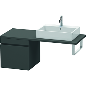 Duravit DuraStyle vasque match0 DS533204949 50 x 54,8 cm, graphite mat, pour console, coulissant 2000